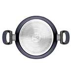 CAÇAROLA RASA ANTIADERENTE PARA INDUÇÃO 28 CM EVERYDAY AZUL