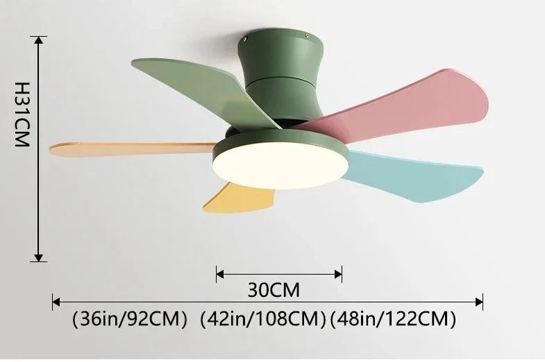 ZenithBreeze Kids - Ventilador de Teto Infantil com iluminação