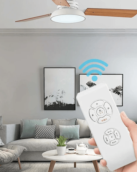 Ventilador de teto moderno com Luminária - ZenithBreeze Street