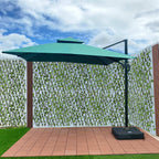 [MEGA PROMOÇÃO] Ombrelone Parnaso Guarda Sol Gold Led Alumínio 3,0 x 3,0 C/ Base em 100 L