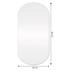 Espelho Slim Arredondado com LED 80x40cm