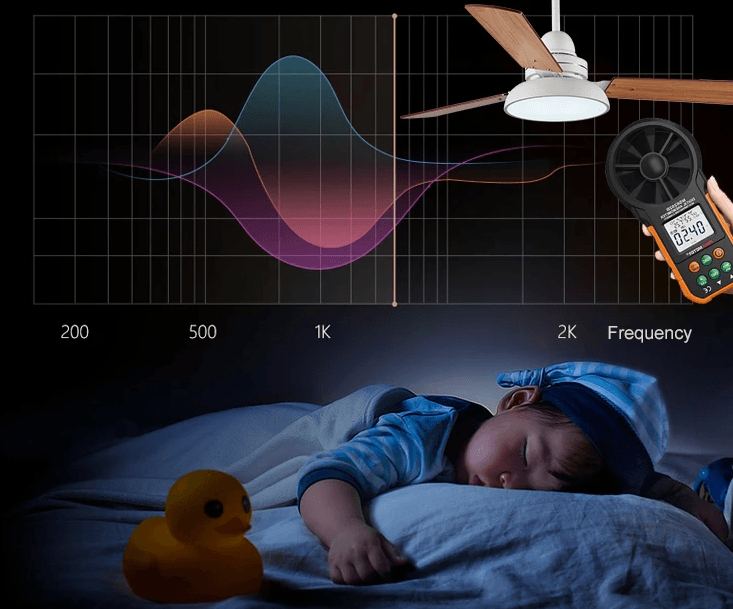 Ventilador de teto moderno com Luminária - ZenithBreeze Street