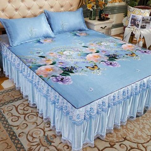 Conjunto Luxury Realeza™ Seda Cetim: Colcha + Fronhas