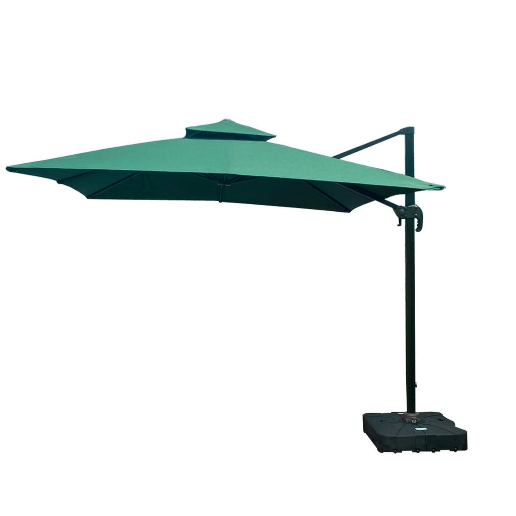 [MEGA PROMOÇÃO] Ombrelone Parnaso Guarda Sol Gold Led Alumínio 3,0 x 3,0 C/ Base em 100 L