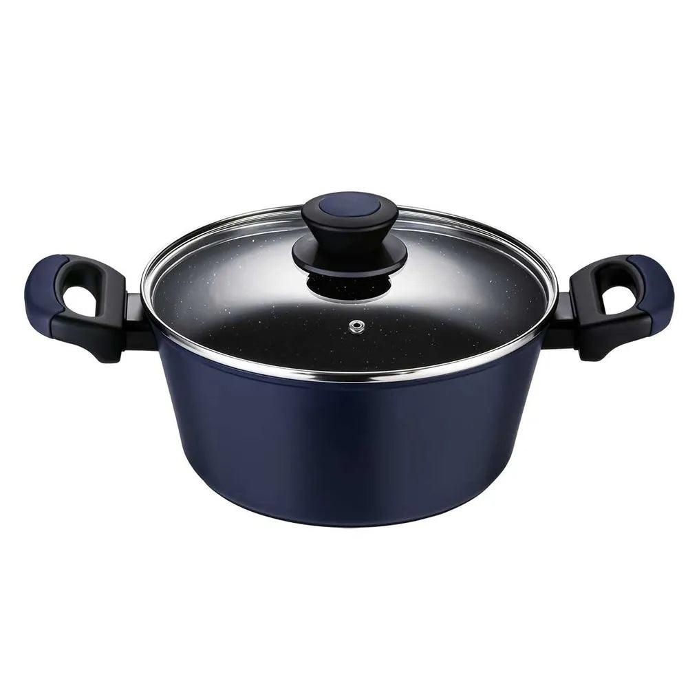 CAÇAROLA ANTIADERENTE PARA INDUÇÃO 28 CM EVERYDAY AZUL