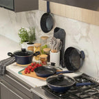 CAÇAROLA RASA ANTIADERENTE PARA INDUÇÃO 28 CM EVERYDAY AZUL