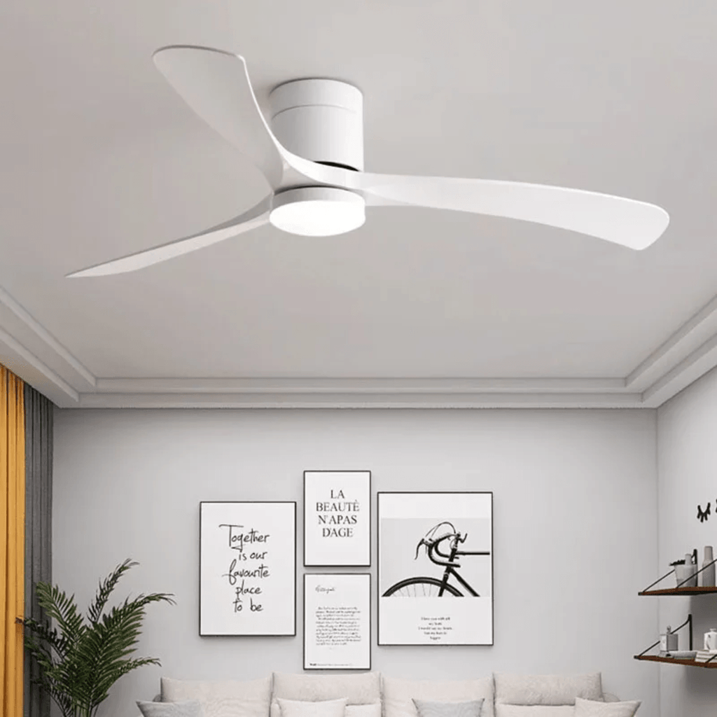 Ventilador de teto moderno com Iluminação e Controle Remoto - ZenithBreeze X2