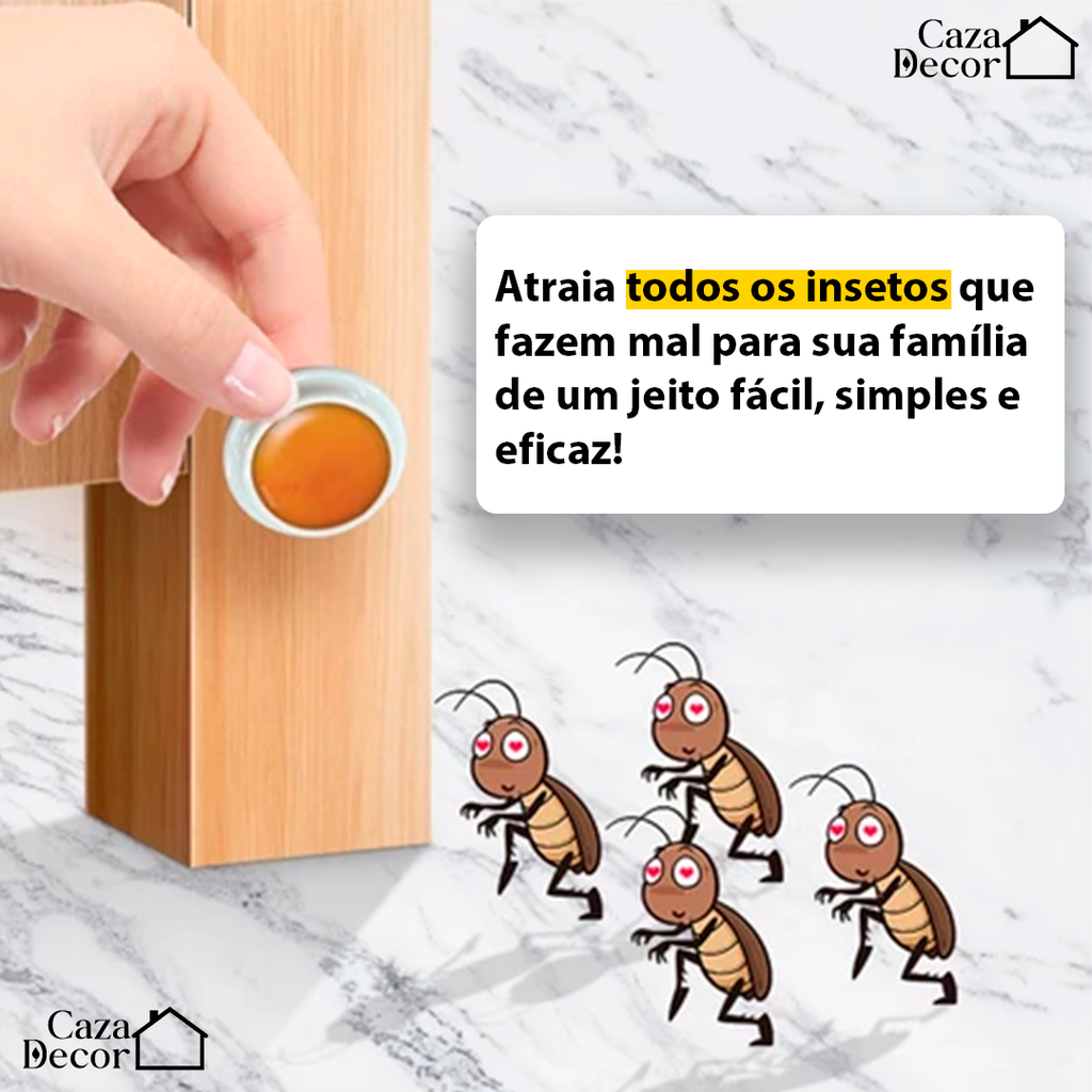 Isca Matadoras de Baratas - Não toxica para Pets