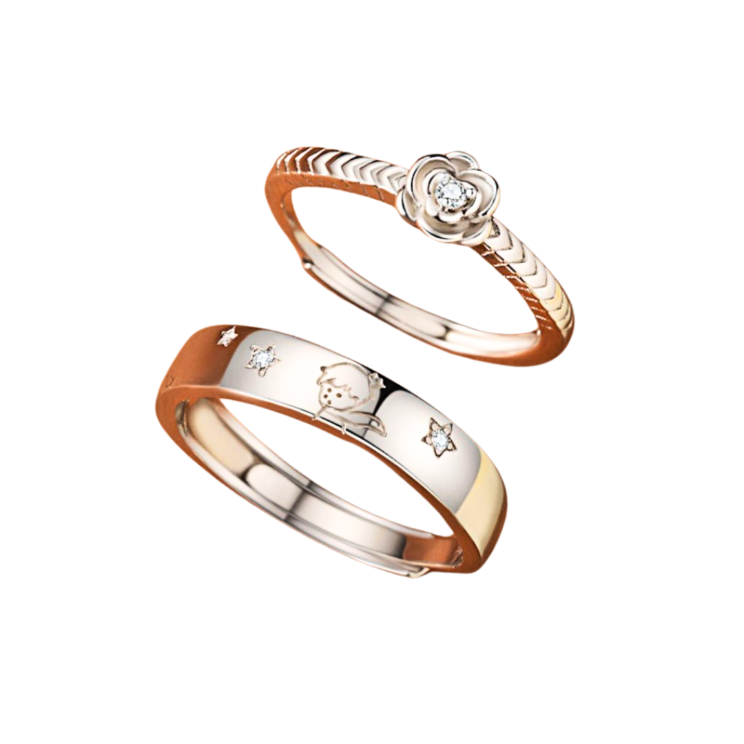 Anel Pequeno Príncipe + Rosa