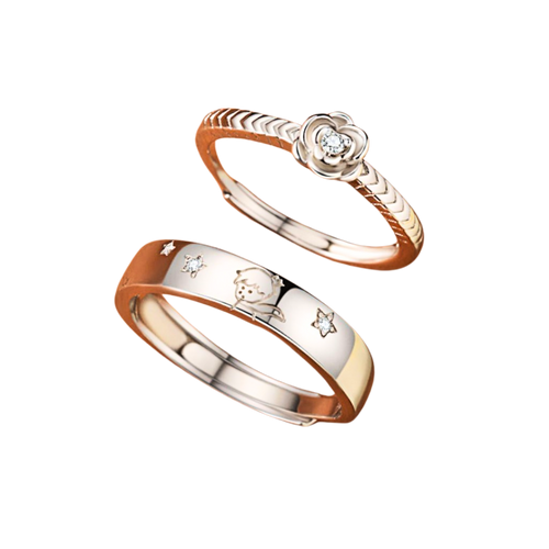 Anel Pequeno Príncipe + Rosa