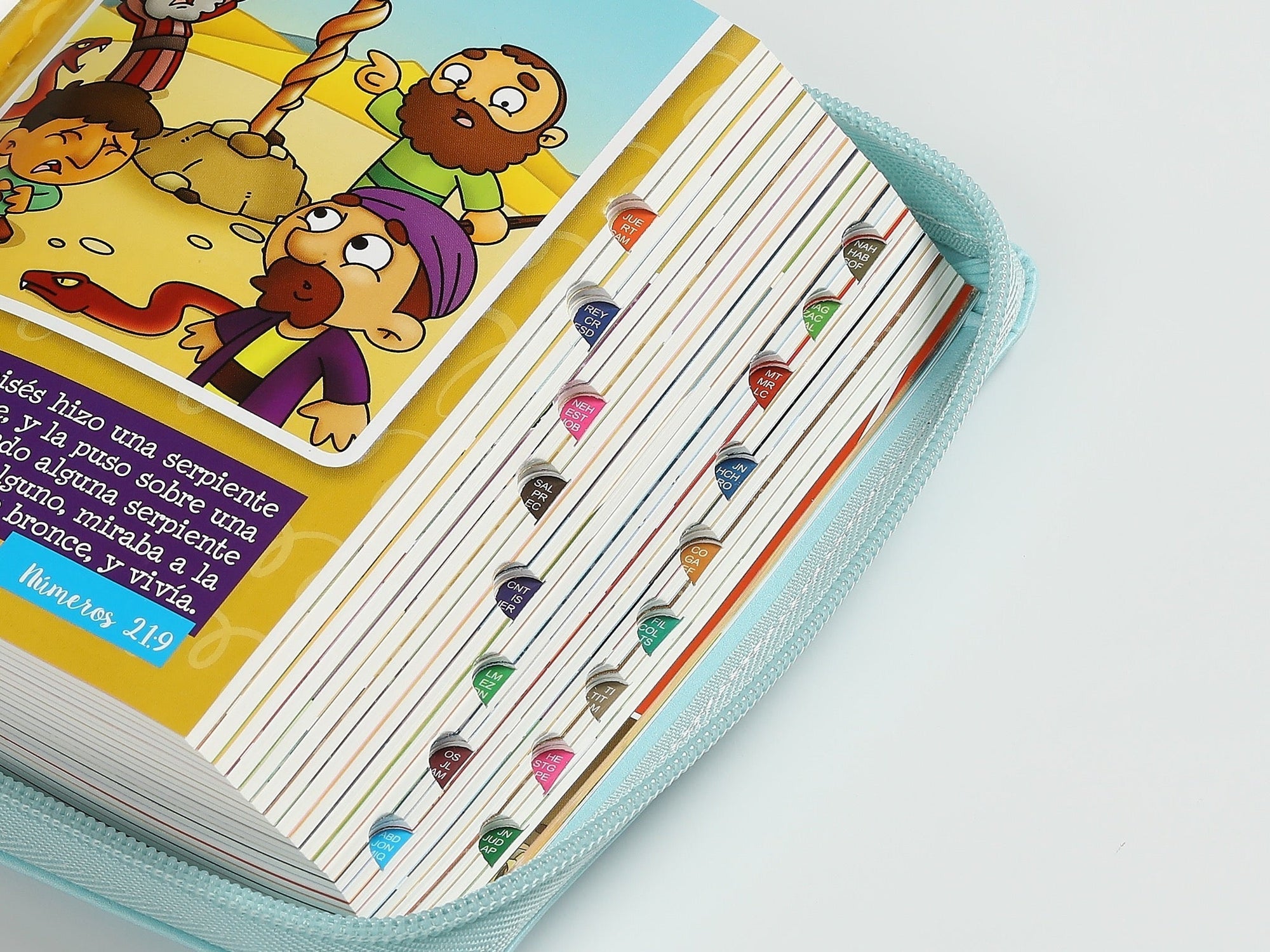 Biblia RVR60 Mi gran viaje bolsillo i/piel Turquesa Globos cierre e índice