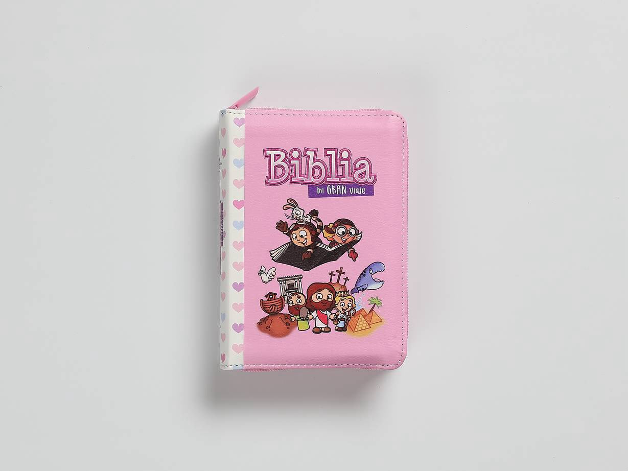 Biblia RVR60 Para Niños Cierre rosa