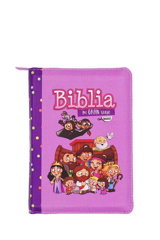 Biblia RVR60 Mi gran viaje lila cierre indice