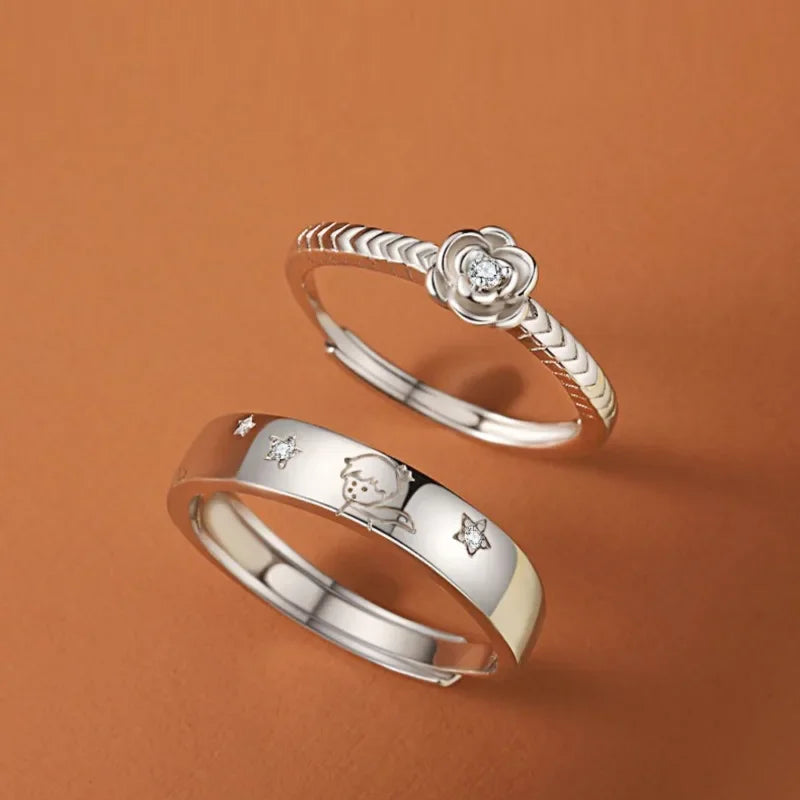 Anel Pequeno Príncipe + Rosa