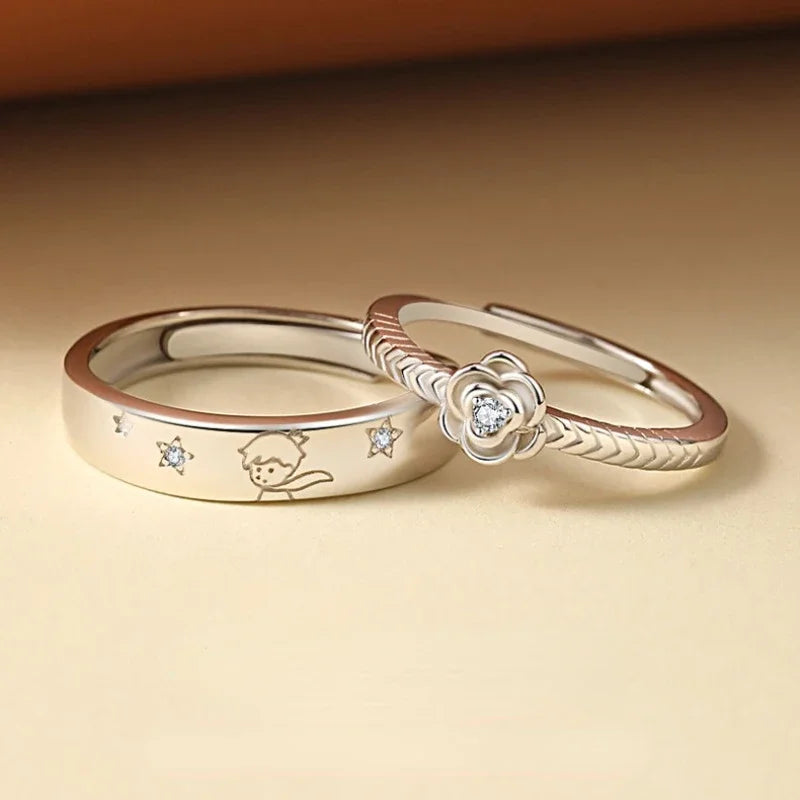 Anel Pequeno Príncipe + Rosa