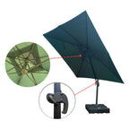 [MEGA PROMOÇÃO] Ombrelone Parnaso Guarda Sol Gold Led Alumínio 3,0 x 3,0 C/ Base em 100 L