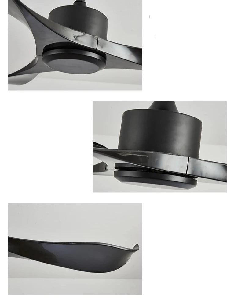 Ventilador de teto moderno Estilo Industrial com controle remoto - ZenithBreeze UrbanWind Elite Edition