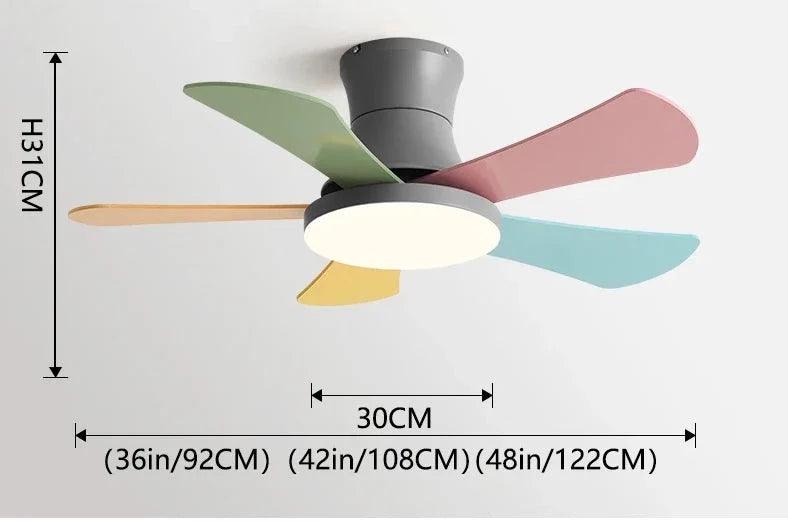 ZenithBreeze Kids - Ventilador de Teto Infantil com iluminação