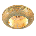 Luminária com Ventilador de teto moderno em Bambu - ZenithBreeze - Bambu Breeze Edition