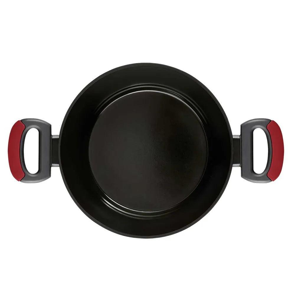 CAÇAROLA ANTIADERENTE PARA INDUÇÃO 28 CM EVERYDAY VERMELHA