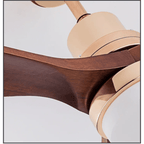 Ventilador de Teto Moderno Estilo Nórdico com Controle Remoto e iluminação - ZenithBreeze Titanium