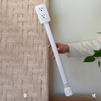 Extensor de Tomada Elétrica com USB e Adaptador Rotativo