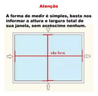 Tela Para Janela Mosquiteiro Kit Completo 150x100 Sob Medida