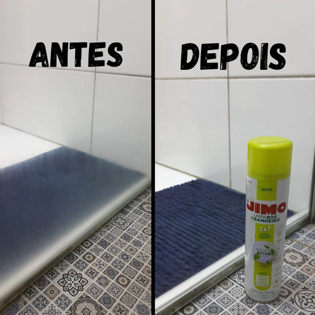 Kit Limpa BOX e BANHEIRO Spray JIMO 400ml Limpeza Profunda - Caza Decor