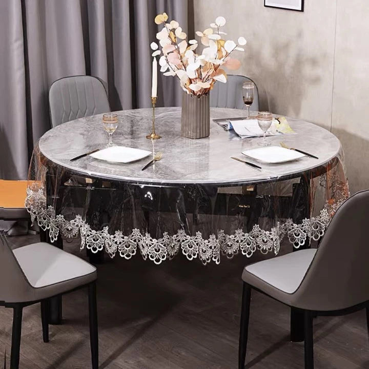 Toalha de Mesa em PVC Bordada - Impermeável e À Prova de Óleo (COMPRE 1 LEVE 2)