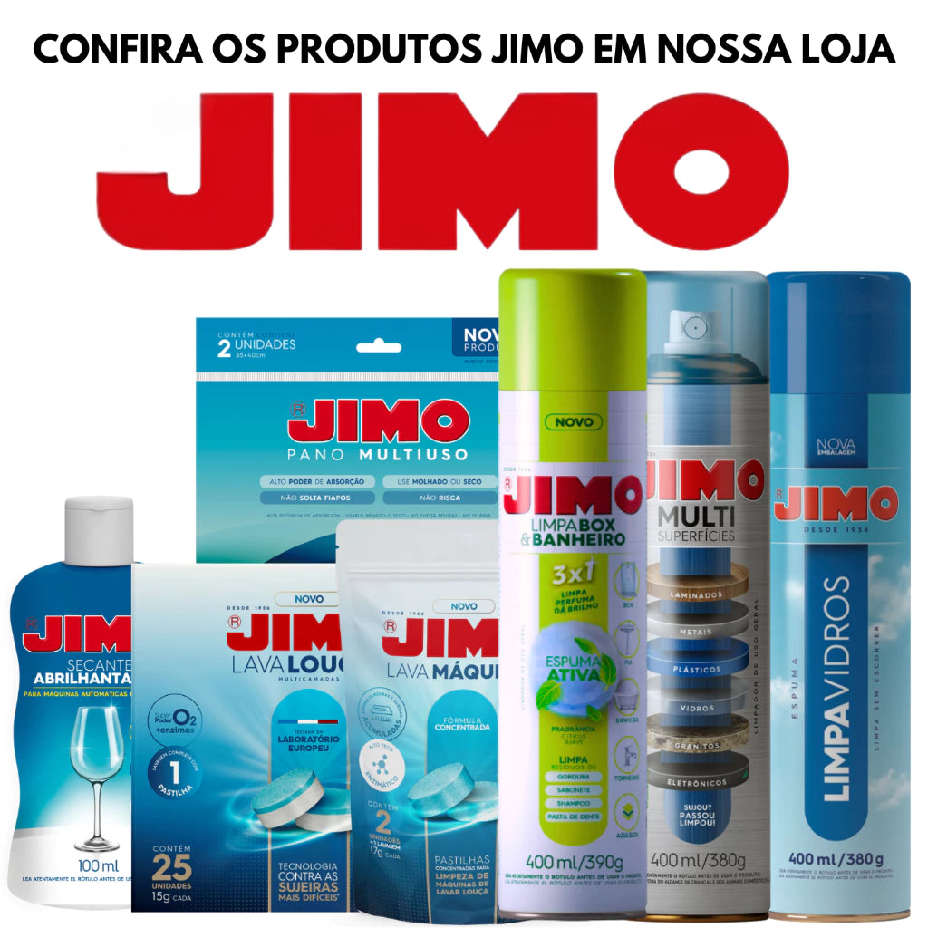 Kit Limpa BOX e BANHEIRO Spray JIMO 400ml Limpeza Profunda - Caza Decor